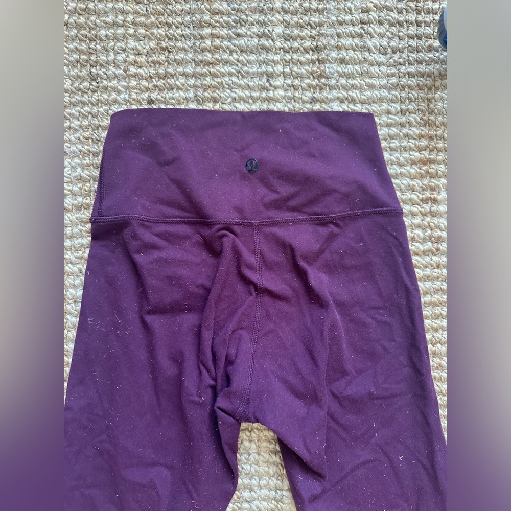Lululemon burgundy leggings